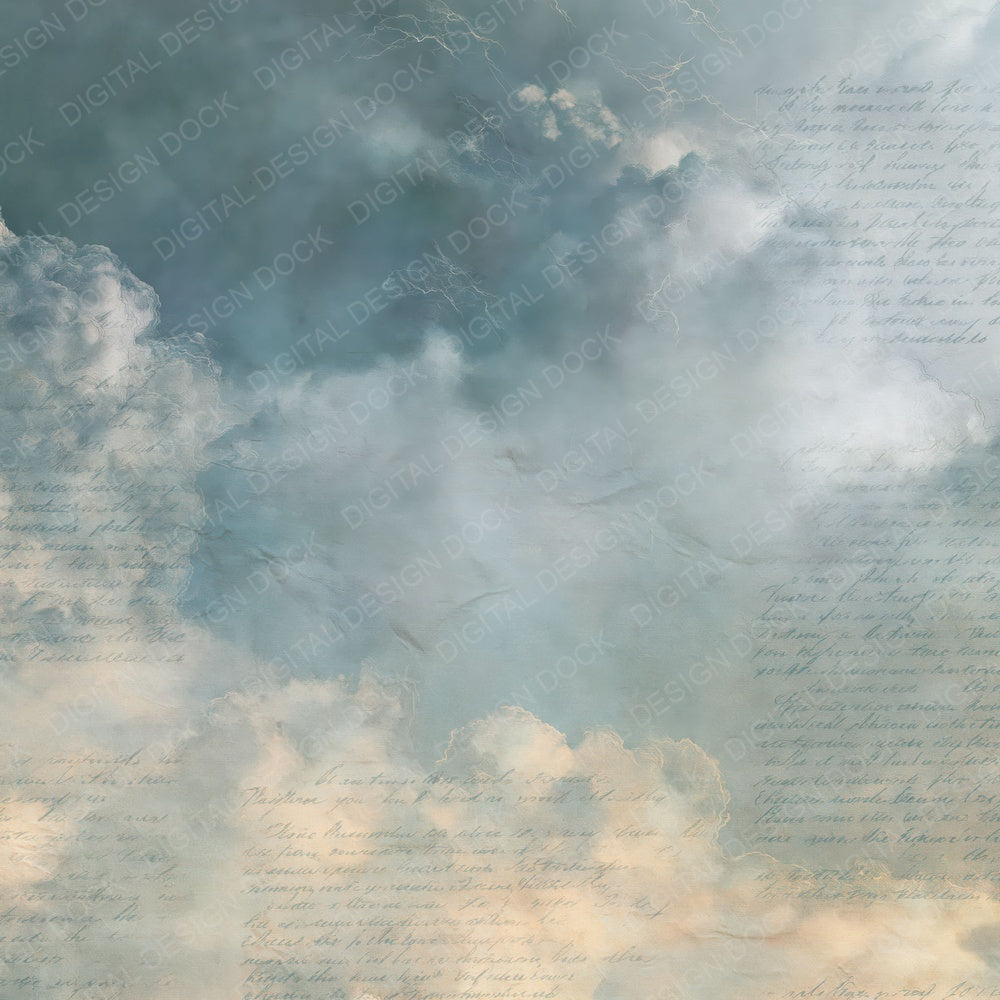 Sky Storm Grey Slate Digital Paper Pack (DDD016881)