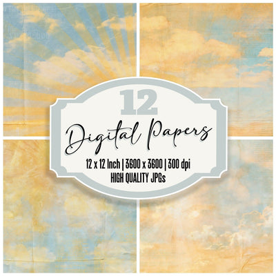 Sky Sunbeam Marigold Honey Digital Paper Pack (DDD016882)