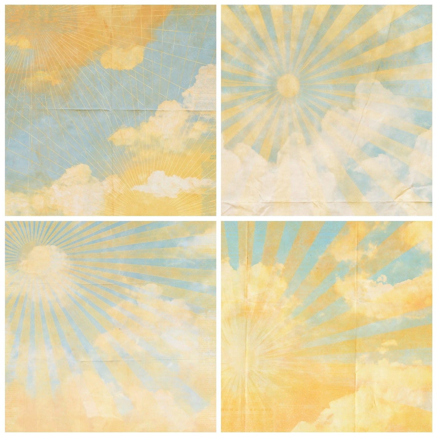 Sky Sunbeam Marigold Honey Digital Paper Pack (DDD016882)