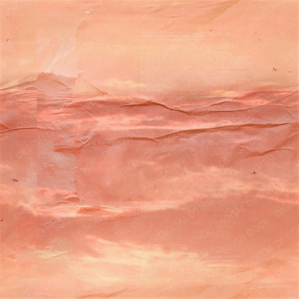 Another Sky Sunset Peach Coral Seamless digital paper shown full size
