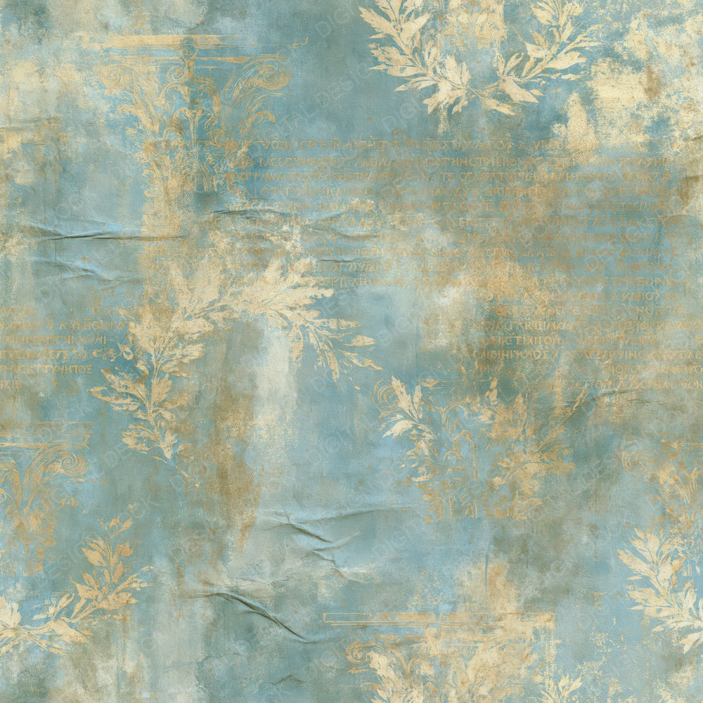 Greek Column Aegean Gold Digital Paper Pack (DDD016900)