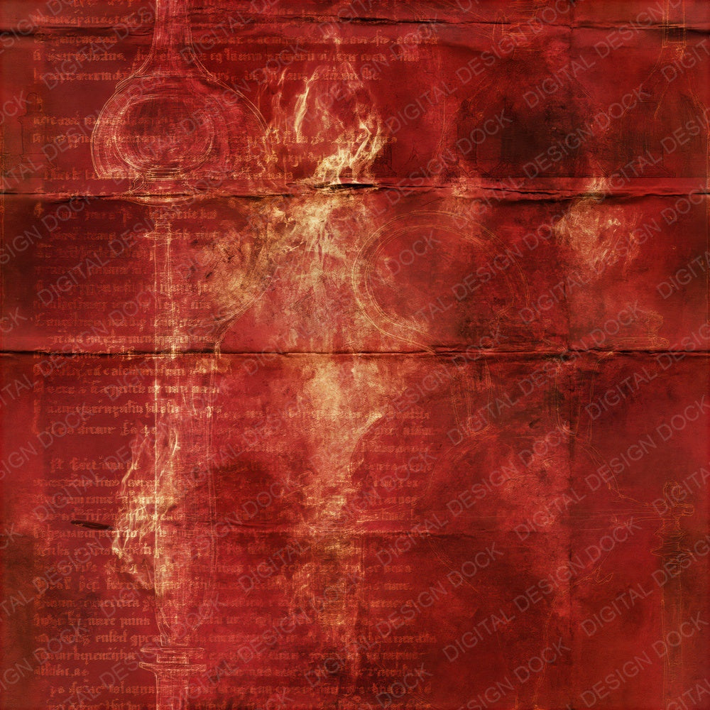 Alchemy Vessel Crimson Bronze Seamless Digital Paper Pack (DDD016907)