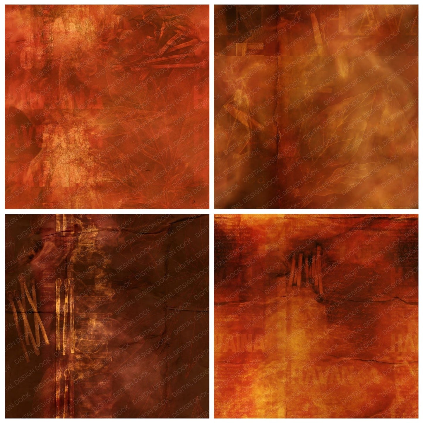Cigar Tobacco Cognac Crimson Seamless Digital Paper Pack (DDD016911)
