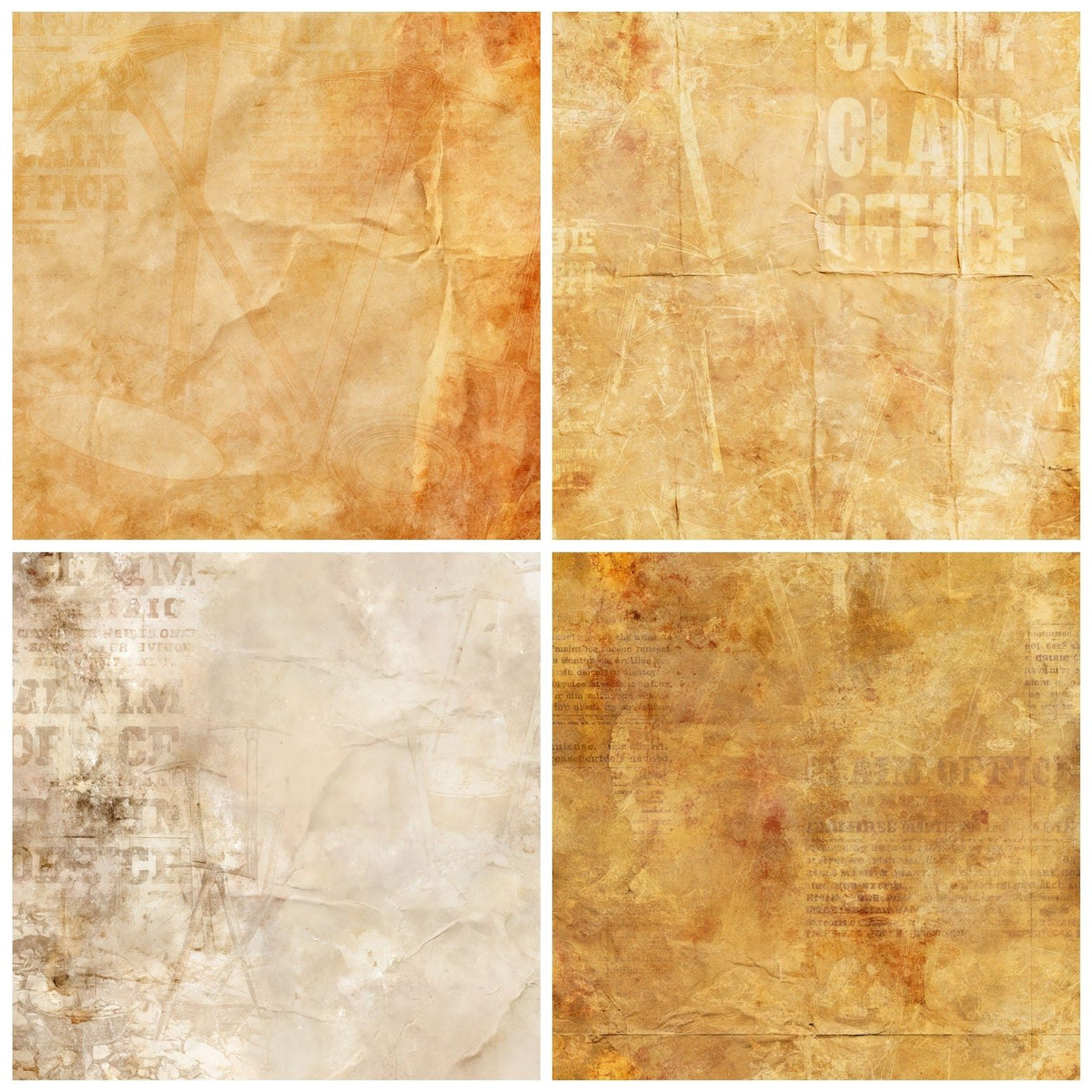 Gold Rush Pickaxe Dust Rust Digital Paper Pack (DDD016951)