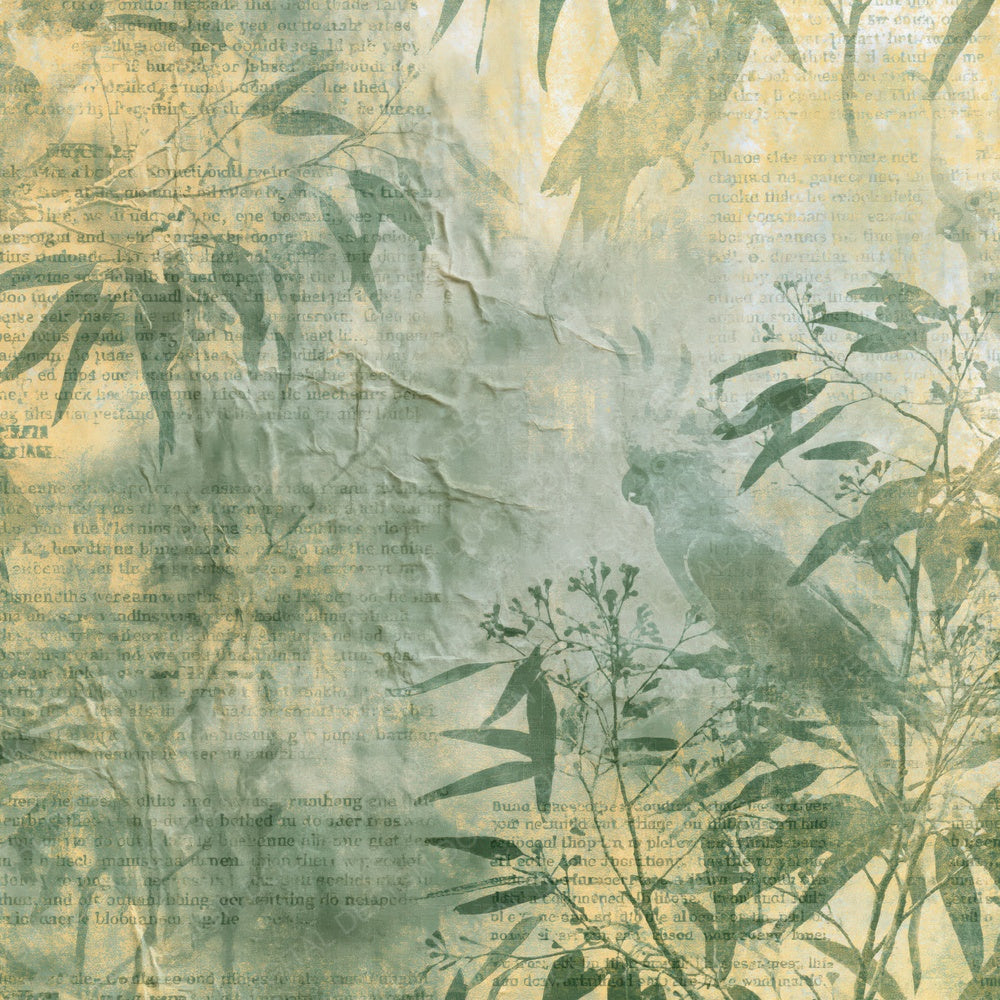 Australian Bush Green Ochre Digital Paper Pack (DDD017006)