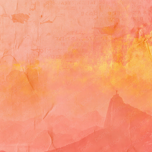 Single Rio Christ Dusk Gold digital paper shown full size
