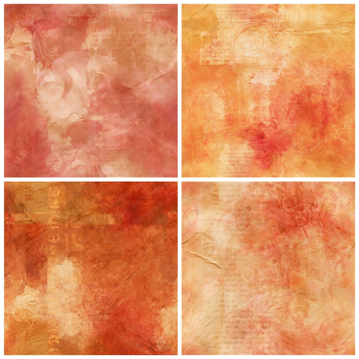 Bullring Ochre Crimson Seamless Digital Paper Pack (DDD017047)