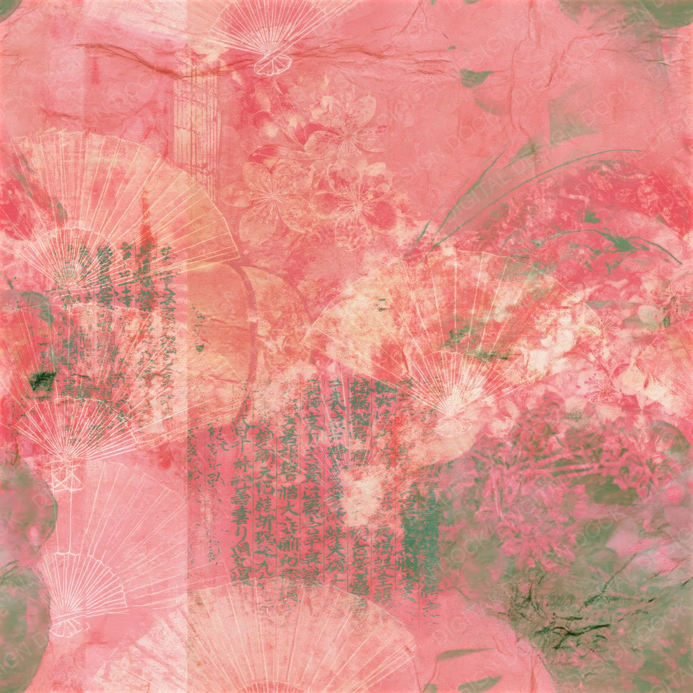 Geisha Sakura Kyoto Seamless Digital Paper Pack (DDD017071)