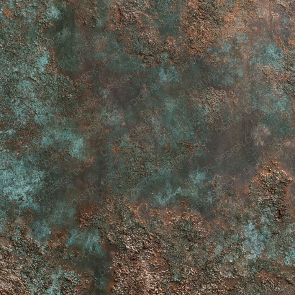Aged Bronze Patina Verdigris Rust Turquoise Digital Paper Pack (DDD017125)