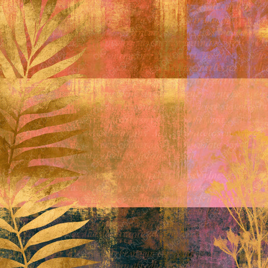 Magic Realism Rainbow Amber Abstract Digital Paper Pack (DDD017456)
