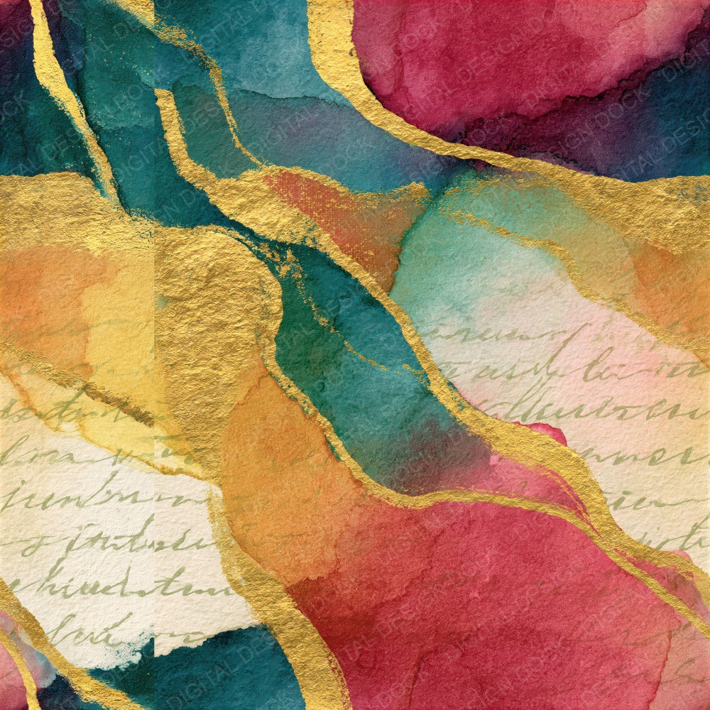 Naturalist Rainbow Sage Rose Seamless Digital Paper Pack (DDD017461)