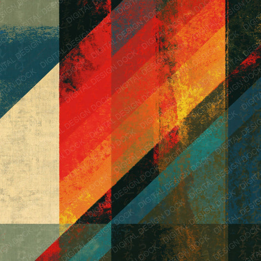 Single Constructivist Rainbow Eucalyptus Abstract digital paper shown full size