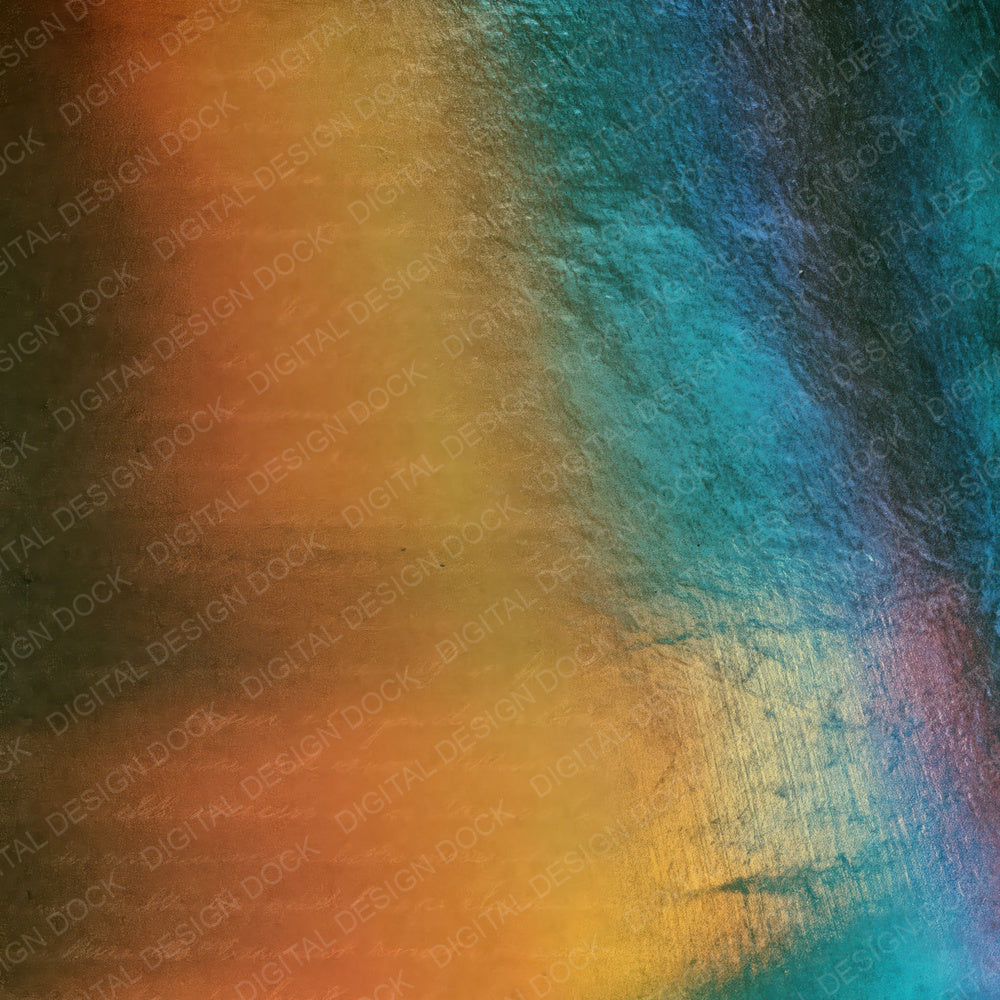 Tintype Rainbow Rust Turquoise Abstract Digital Paper Pack (DDD017502)
