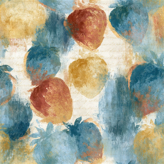 Impressionist Rainbow Strawberry Seamless Digital Paper Pack (DDD017516)