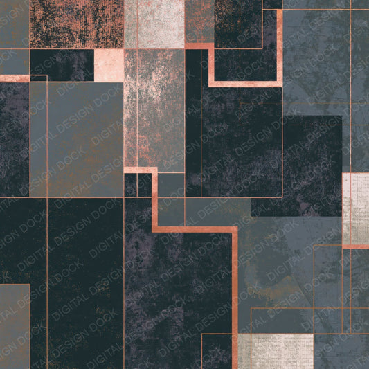 Edwardian Bauhaus Geometric Slate Pewter Digital Paper Pack (DDD017571)