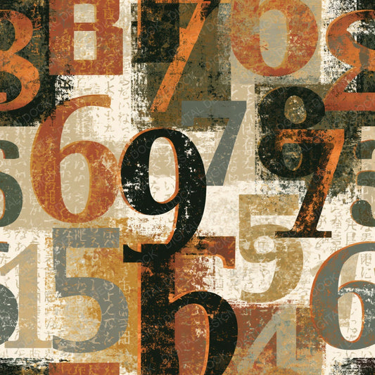 Single Scandinavian Roulette Numbers Moss Bark digital paper shown full size