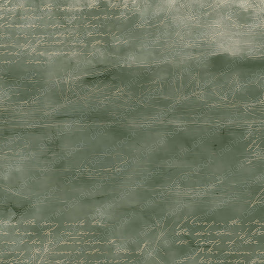 Single Water Vole Mammal River Green Umber Bone digital paper shown full size