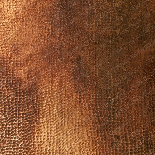 Single Beaten Copper Copper Patinated Rose Burnished Amber digital paper shown full size