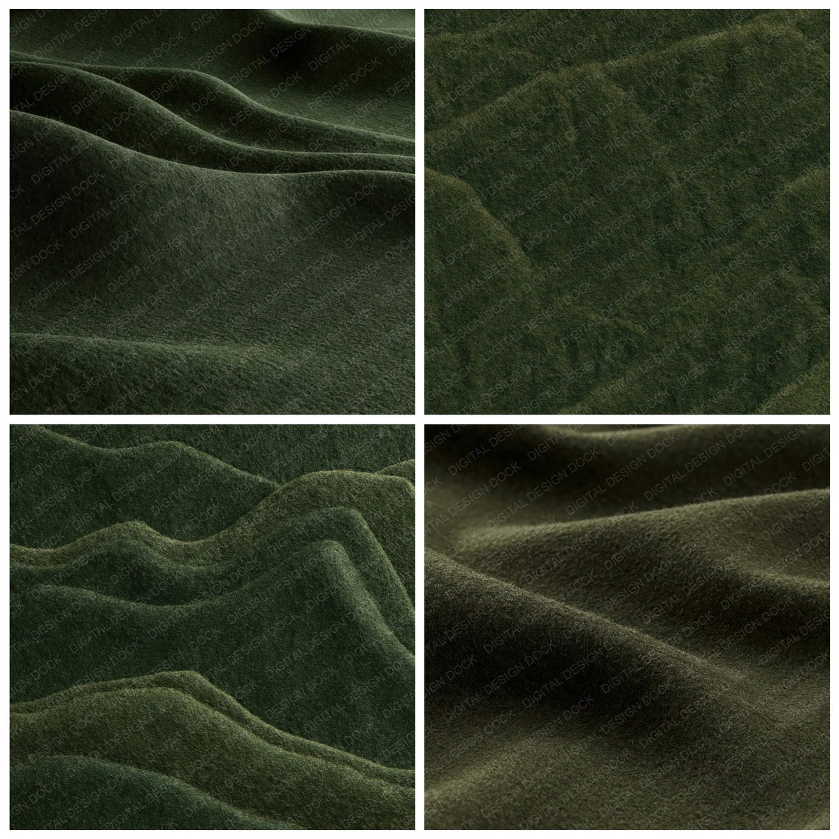 Loden Wool Loden Green Alpine Forest Moss Digital Paper Pack (DDD017833)