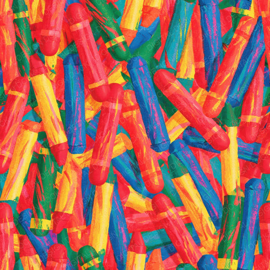 Single Rainbow Crayon Scatter Drawing Paper Tomato Cobalt Sunshine Emerald digital paper shown full size