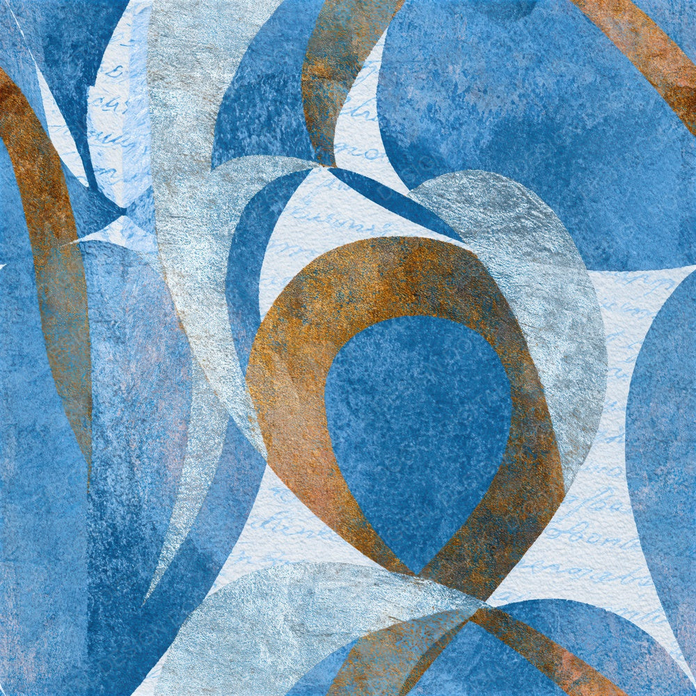 Lithograph Heart Outlines Glacier Silver Seamless Digital Paper Pack (DDD018831)