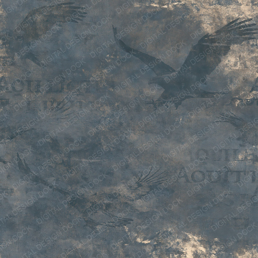 Single Golden Eagle Bird Mountain Slate Raptor Bronze Bone digital paper shown full size