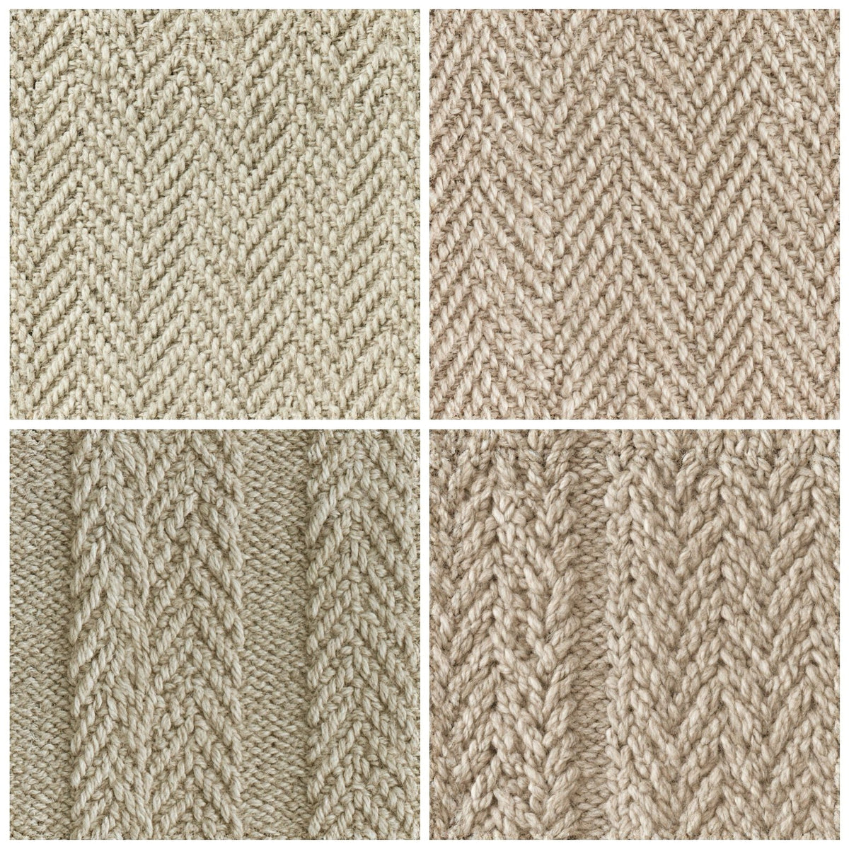 Four more Lambswool Weave Lambswool Cream Aged Oatmeal Ecru Seamless digital papers from the pack shown in a grid
