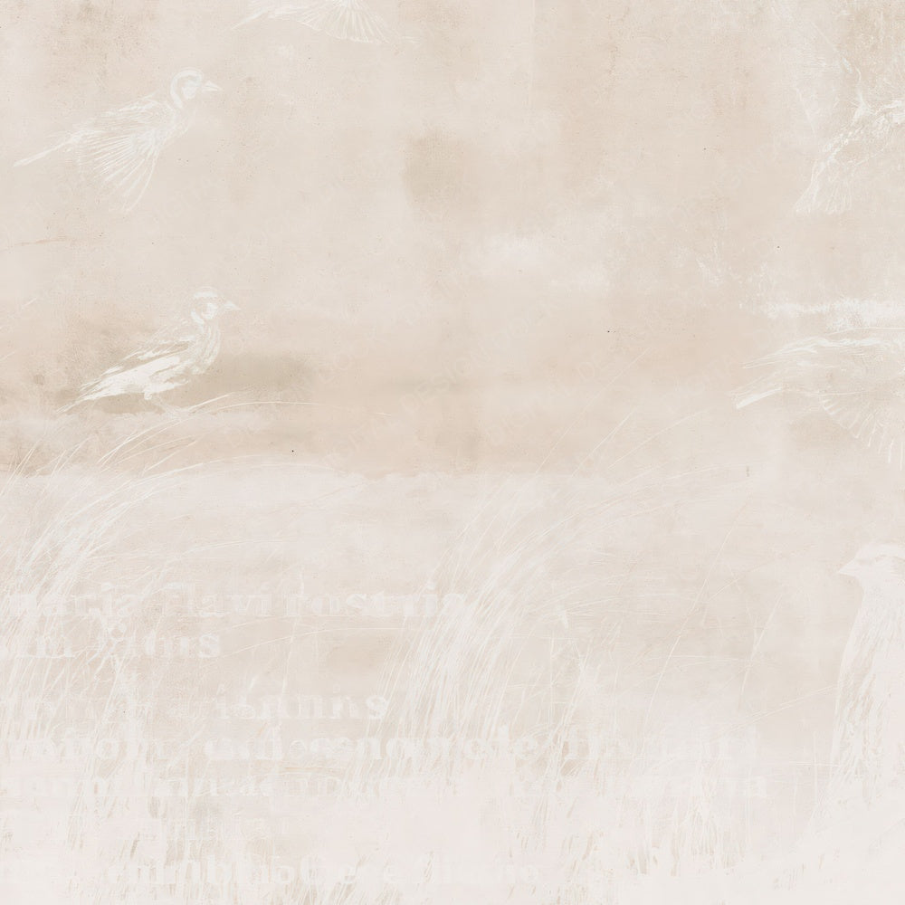 Another Twite Bird Coastal Cream Pink Rump Bone digital paper shown full size