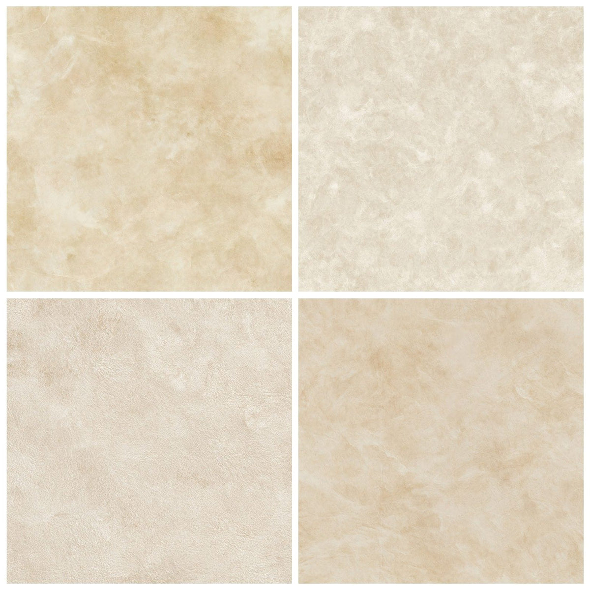 Four more Aged Parchment Vellum Parchment Cream Aged Calfskin Bone digital papers from the pack shown in a grid