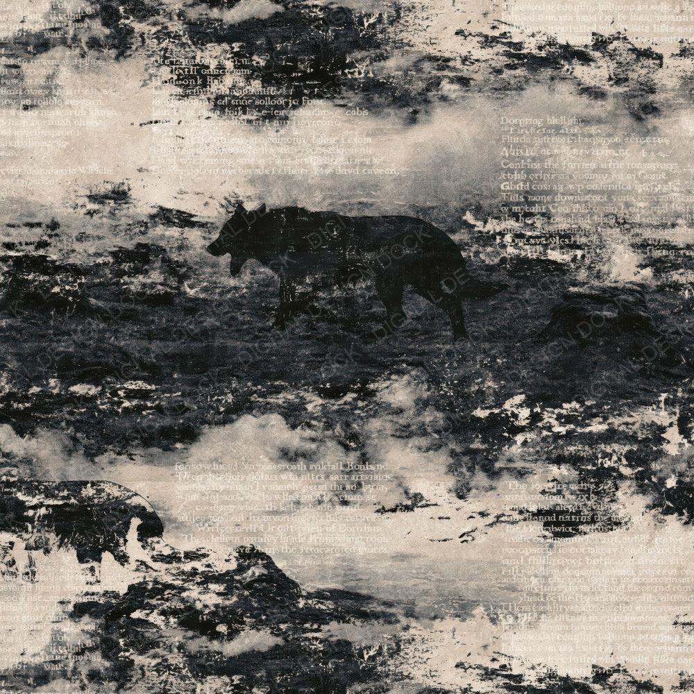 Another Beast Of Bodmin Cryptid Bodmin Moor Panther Black Bone digital paper shown full size