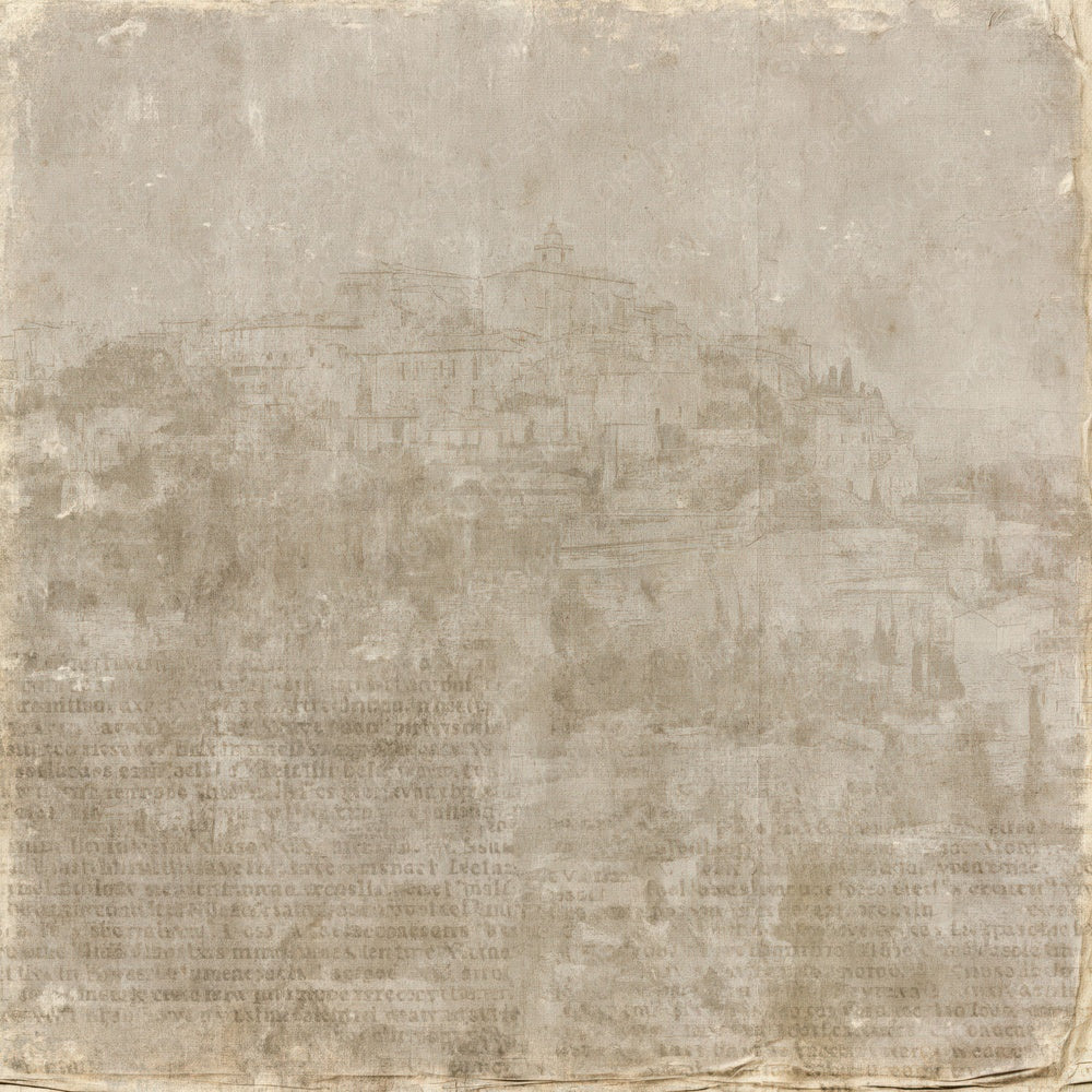 Another Gordes Provence Hilltop Luberon Stone Vaucluse Ochre Bone digital paper shown full size