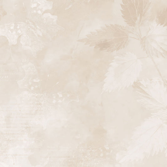 Single Comma Butterfly Insect Nettle Cream Burnt Orange Bone digital paper shown full size