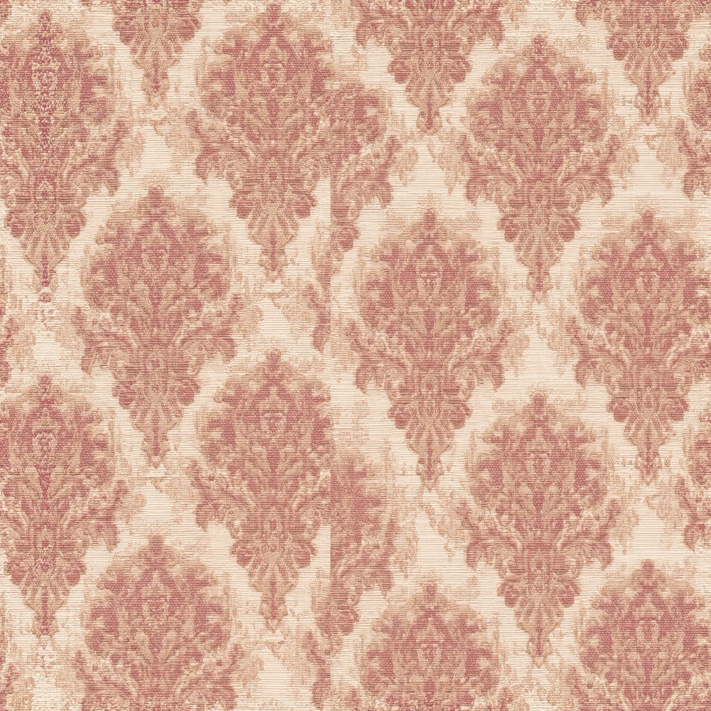 Another Vintage Brocade Small Motif Brocade Cream Aged Rose Gilt Seamless digital paper shown full size