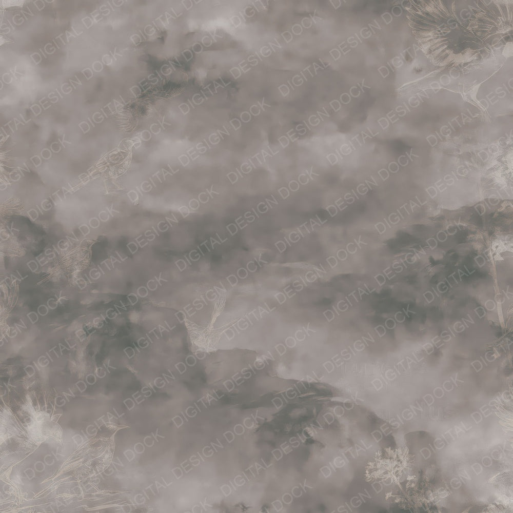 Single Ring Ouzel Bird Crag Grey Sooty Black Bone digital paper shown full size