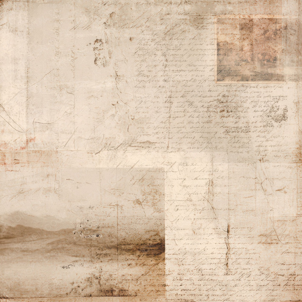 Antique Letter Collage Digital Paper Pack (DDD008808)
