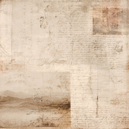 Antique Letter Collage Digital Paper Pack (DDD008808)