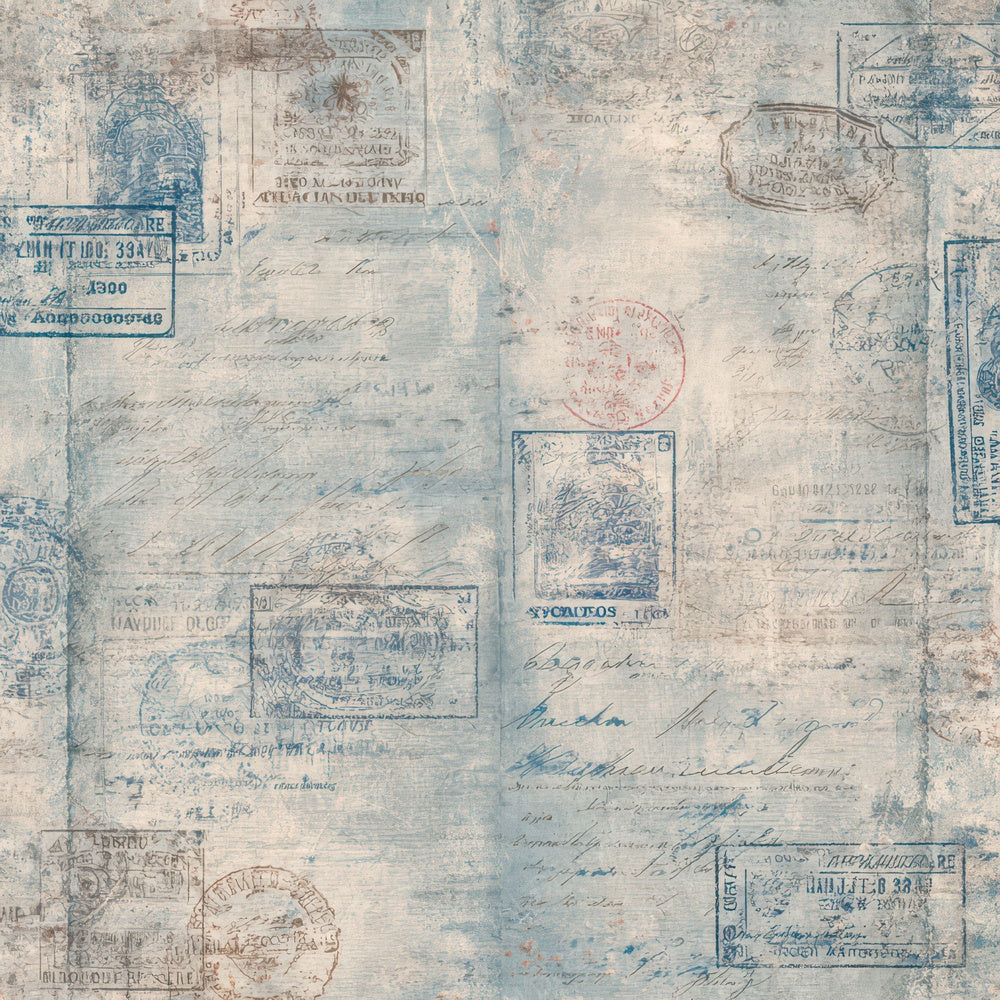 Antique Passport Travel Document Background Digital Paper Pack (DDD008870)
