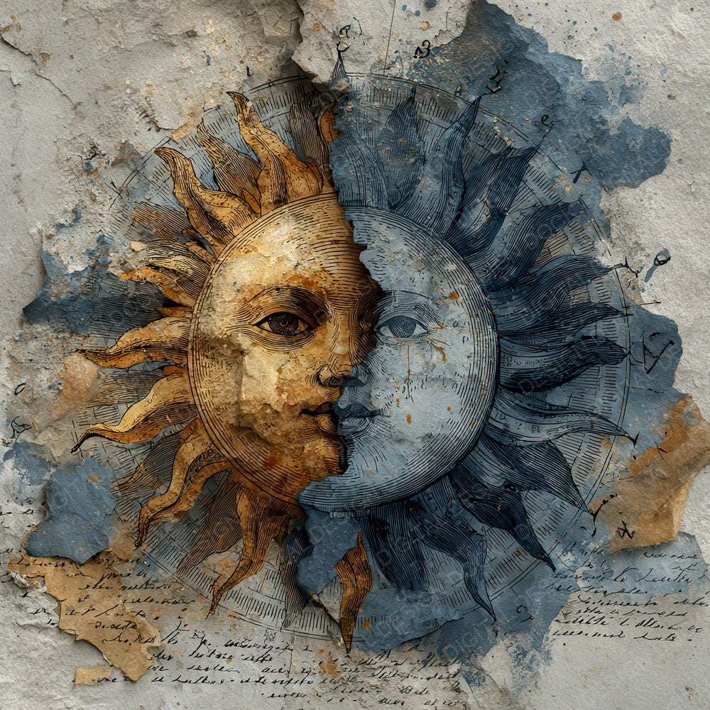 Astrological Sun Moon Digital Paper Pack (DDD007611)
