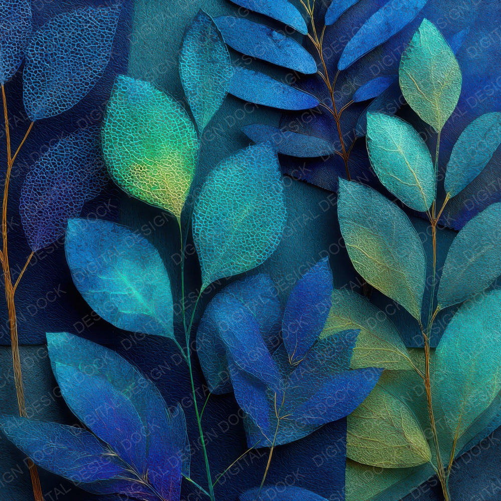 Bioluminescent Nature Layers Digital Paper Pack (DDD007949)