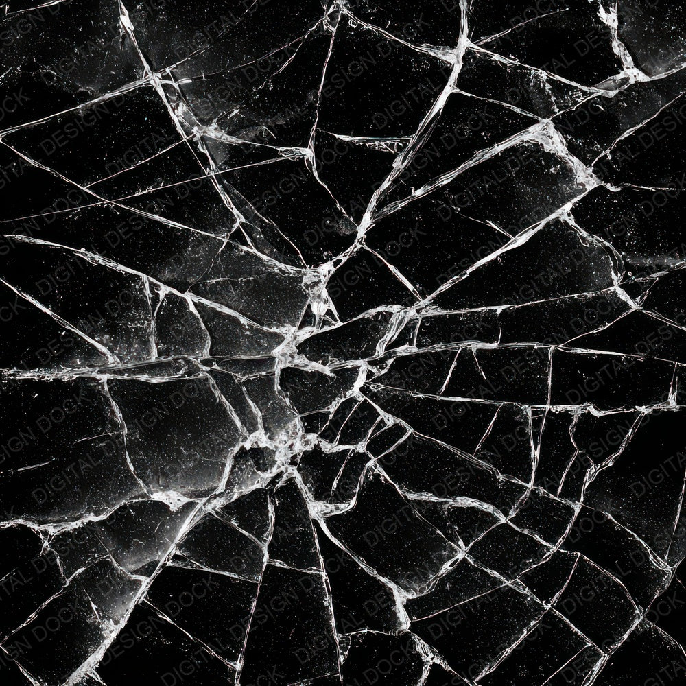 Black Screen Cracks Digital Paper Pack (DDD008150)