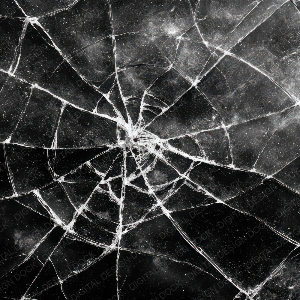 Black Screen Cracks Digital Paper Pack (DDD008150)