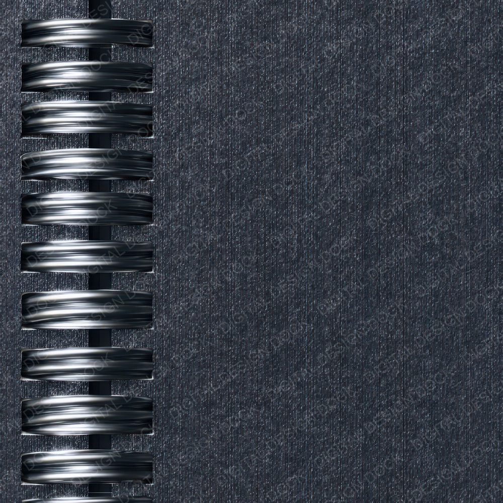 Black Spiral Binding Digital Paper Pack (DDD008169)