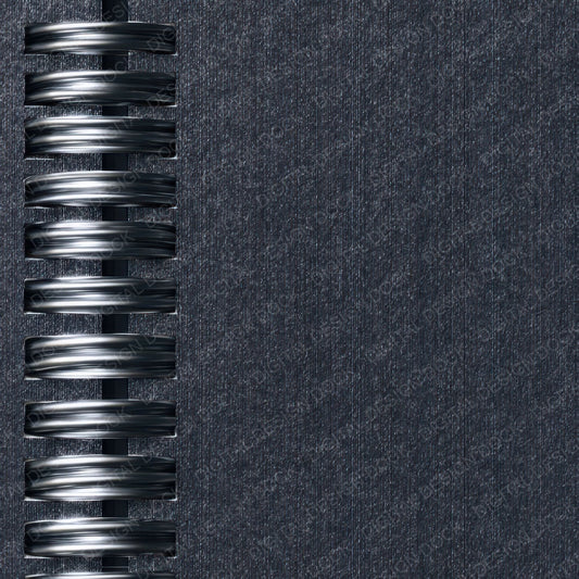 Black Spiral Binding Digital Paper Pack (DDD008169)