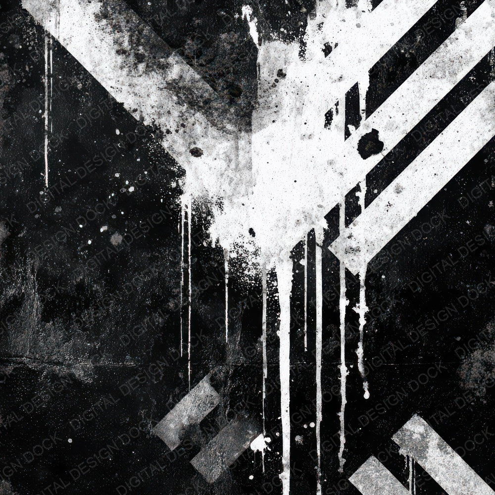 Black Stencil Grunge Digital Paper Pack (DDD008716)