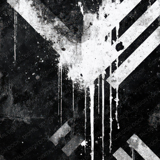Black Stencil Grunge Digital Paper Pack (DDD008716)