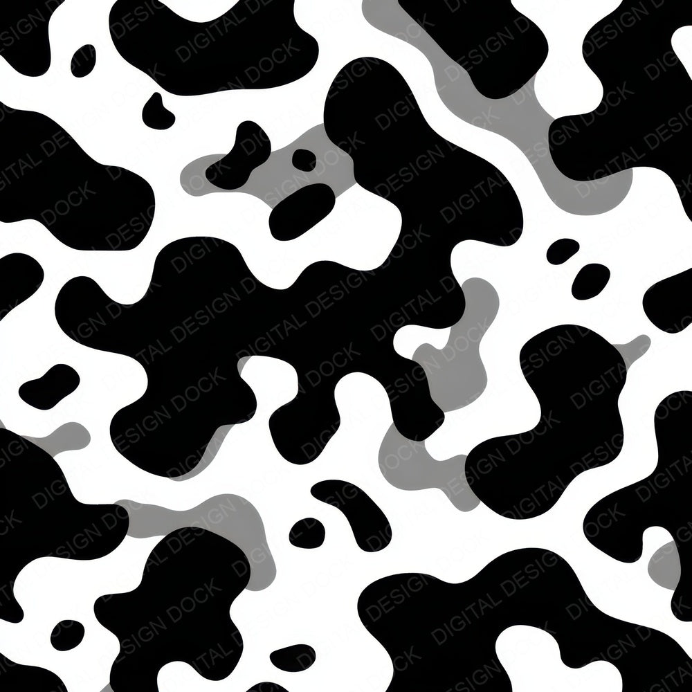Black White Camo Pattern Digital Paper Pack (DDD008368)