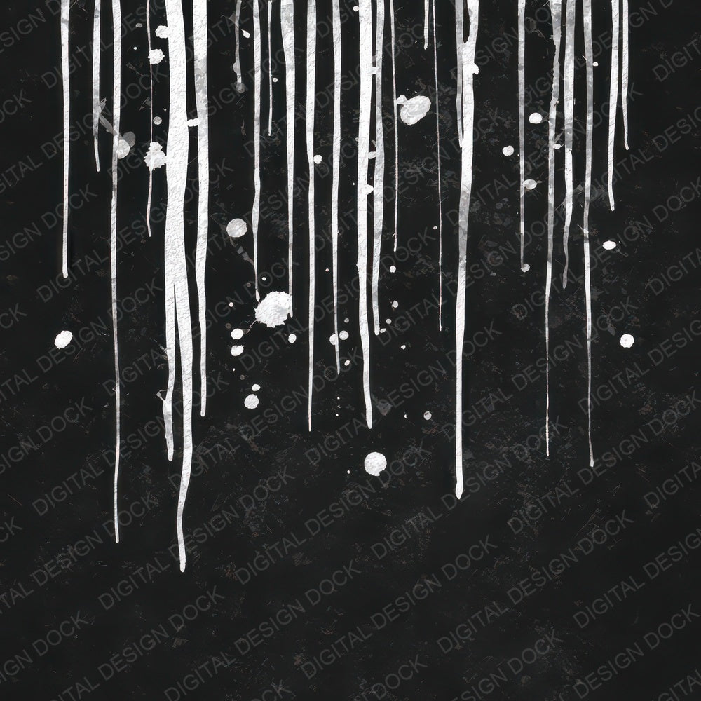 Black White Ink Drips Digital Paper Pack (DDD008721)