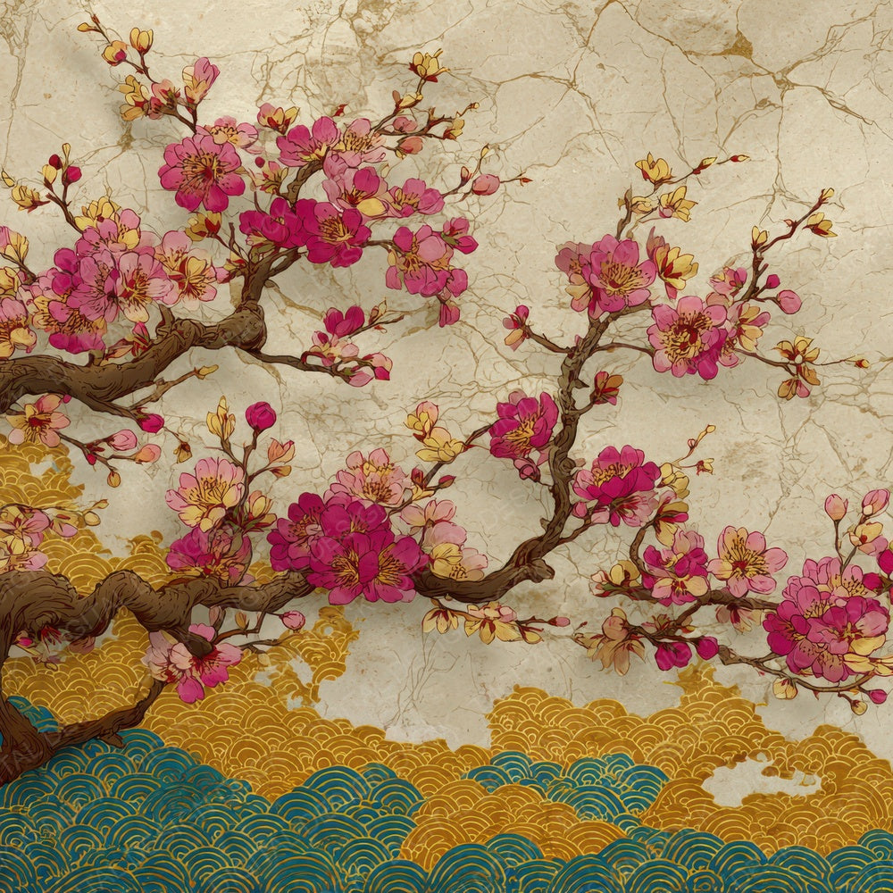 Blossom Wave Hokusai Digital Paper Pack (DDD007616)