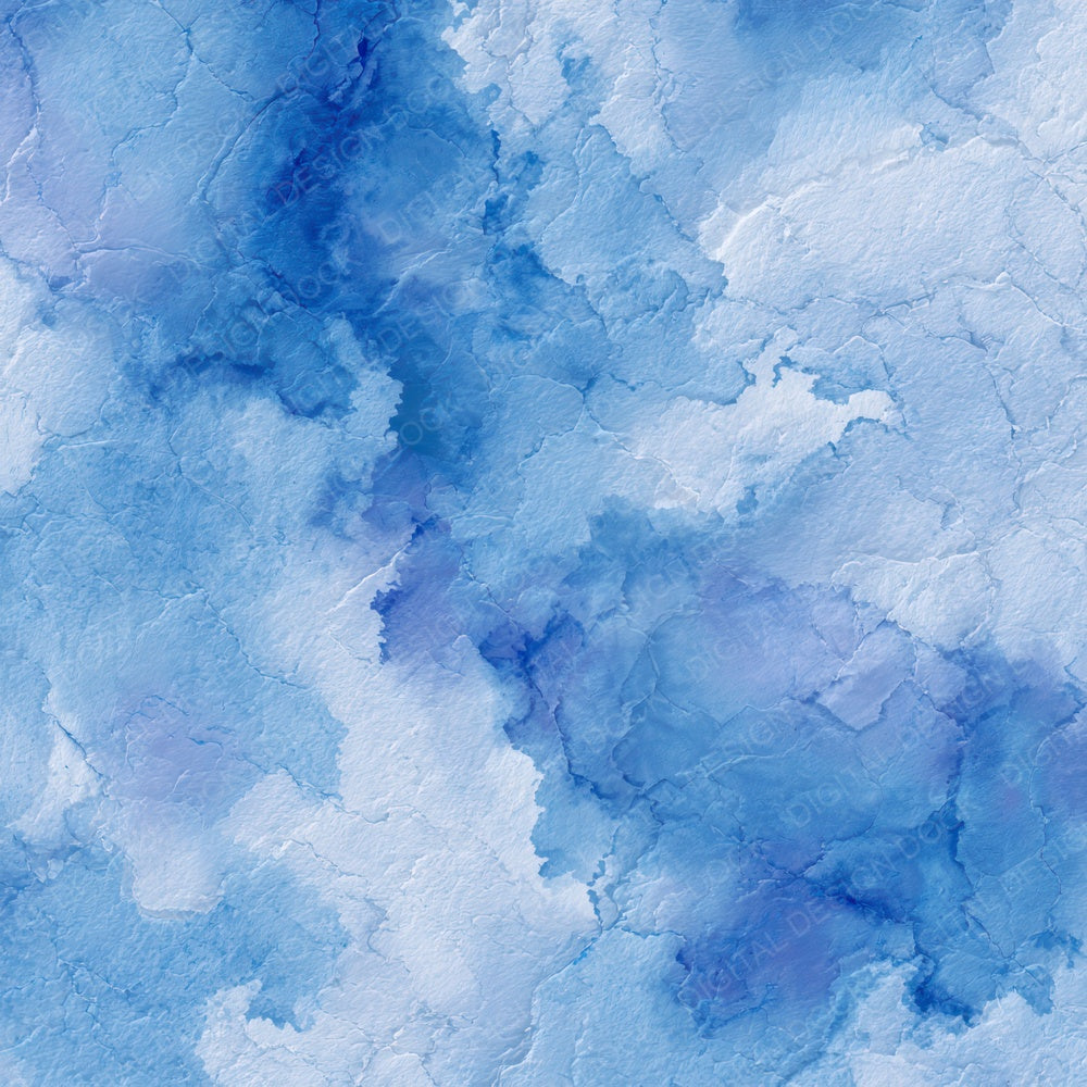 Blue Watercolor Wash Digital Paper Pack (DDD008495)