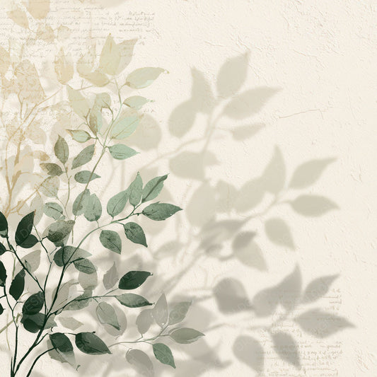 Botanical Leaf Shadow Light Digital Paper Pack (DDD012325)